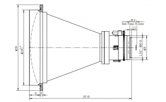 Моторизованные объективы 260 мм f/1,3 для тепловидения LWIR